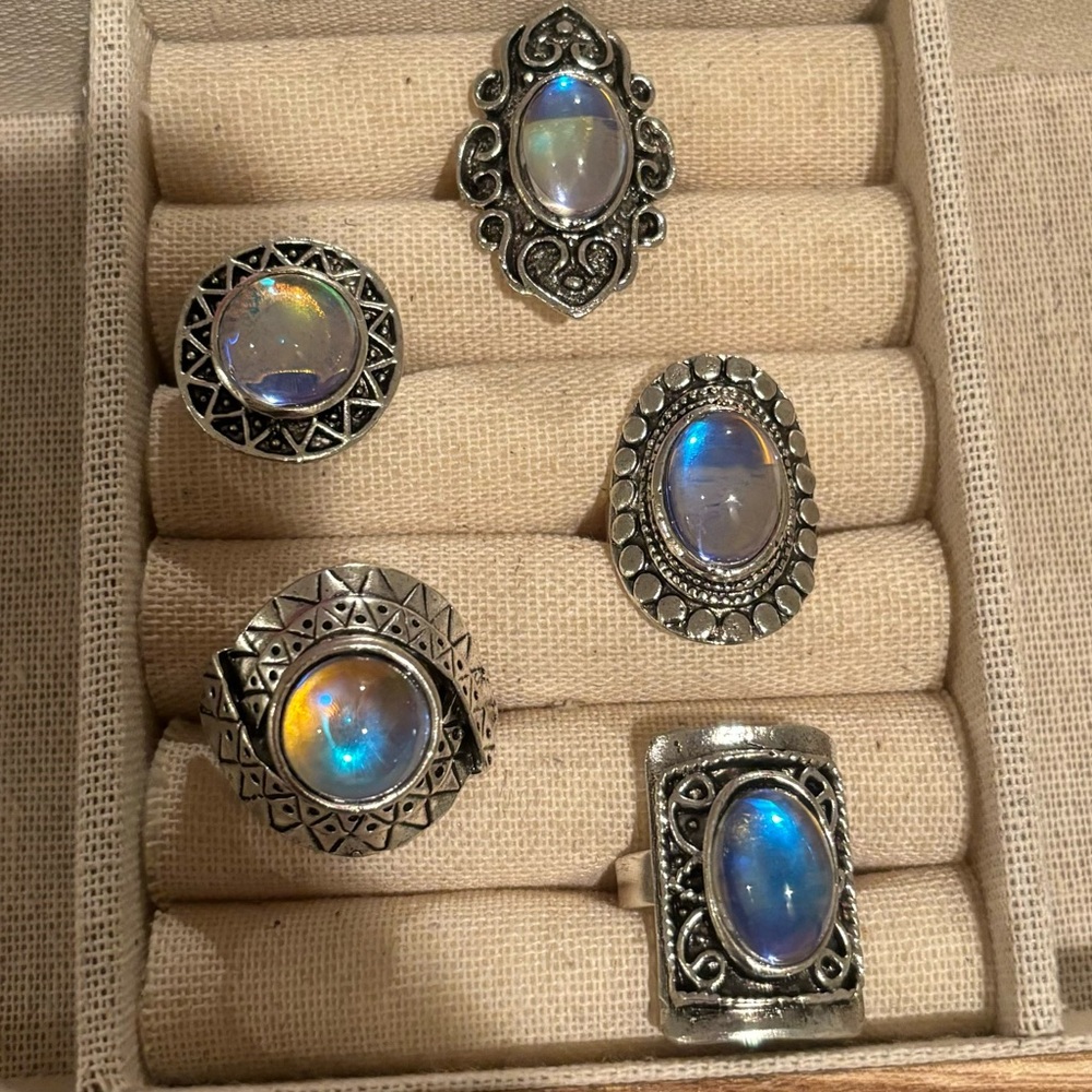 Fashion Statement Moon Stone Rings